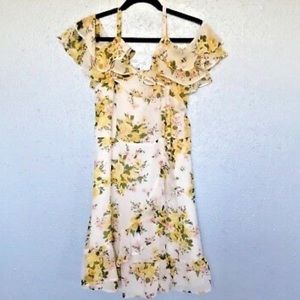 Gorgeous floral ruffled dress
